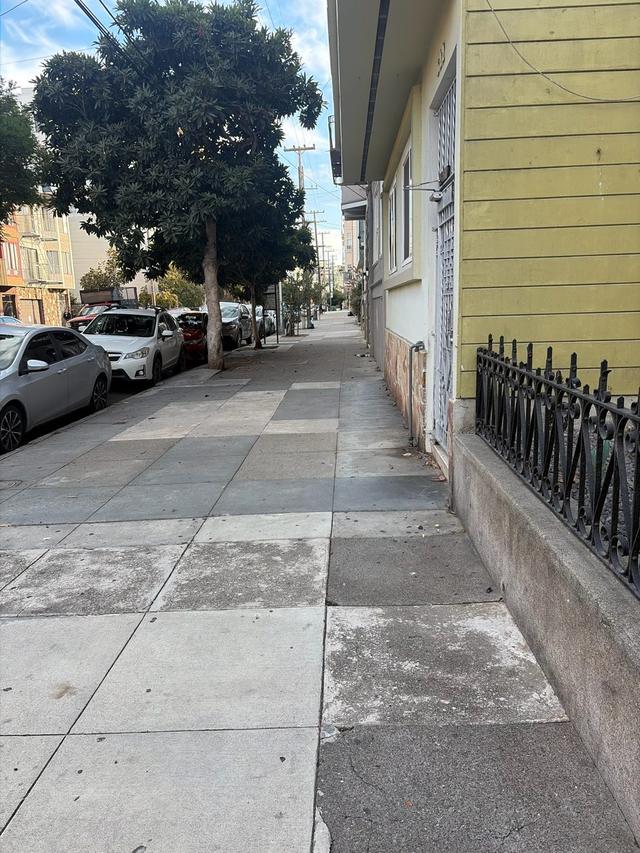 Sidewalk cleaned by the crew, Sunday, October 25, 4:39 PM