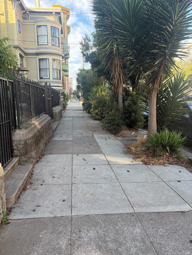 Sidewalk cleaned by the crew, Sunday, October 25, 4:26 PM