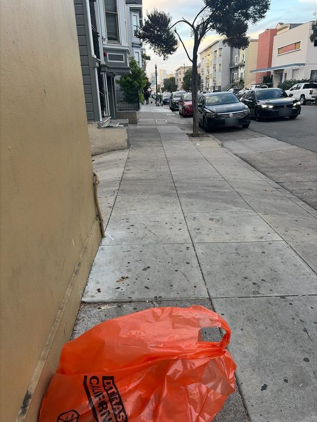 Sidewalk cleaned by the crew, Sunday, October 25, 6:06 PM